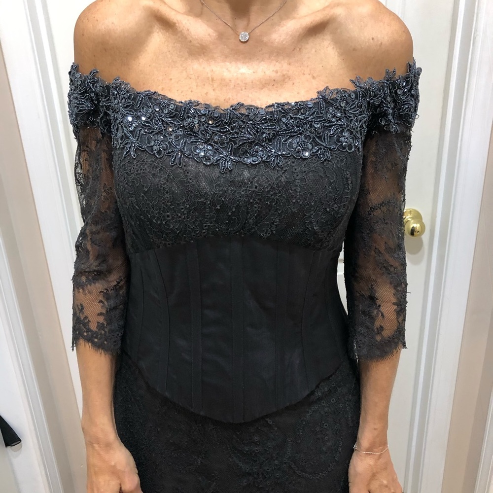 Designer two piece gown. Only worn once!